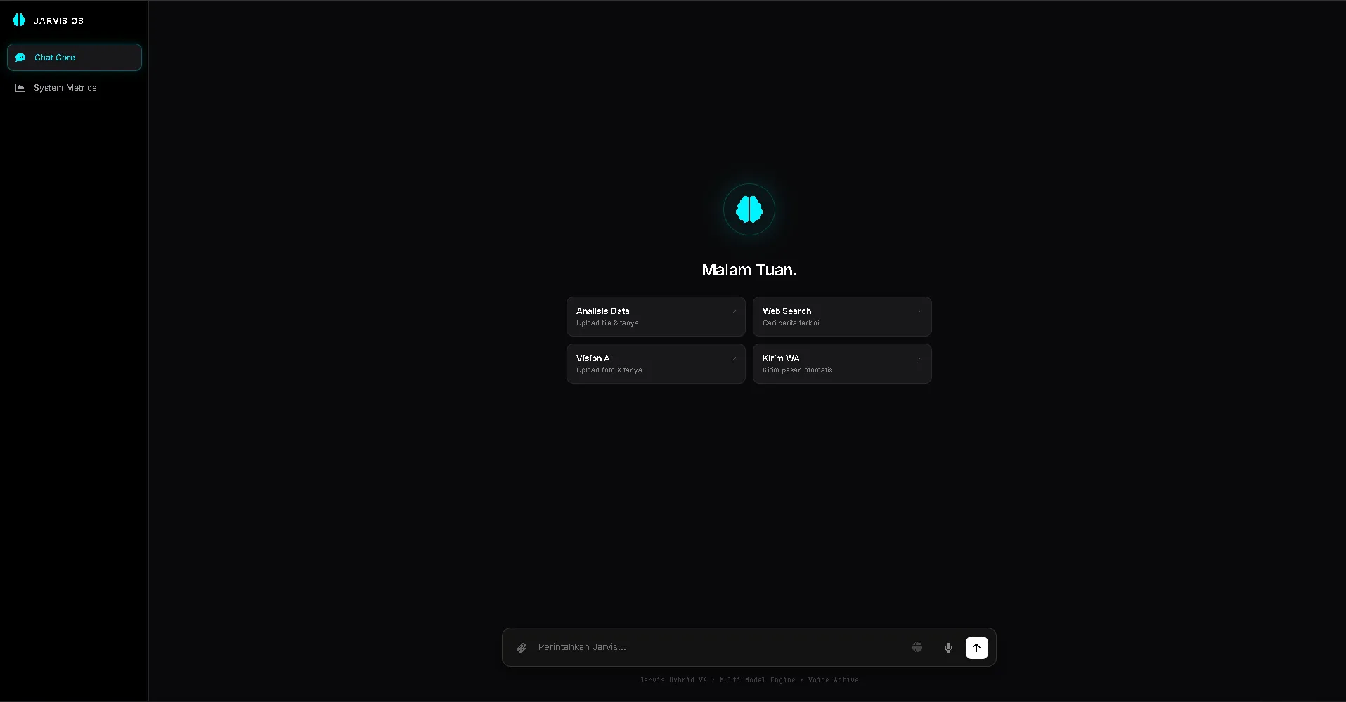 JARVIS Main Interface