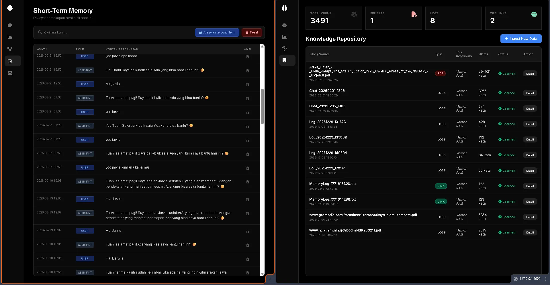 JARVIS Knowledge Base