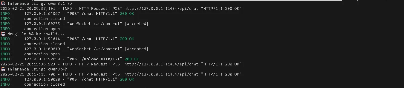 JARVIS Inference Logs