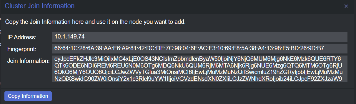 Langkah 3: Tambahkan node ke cluster