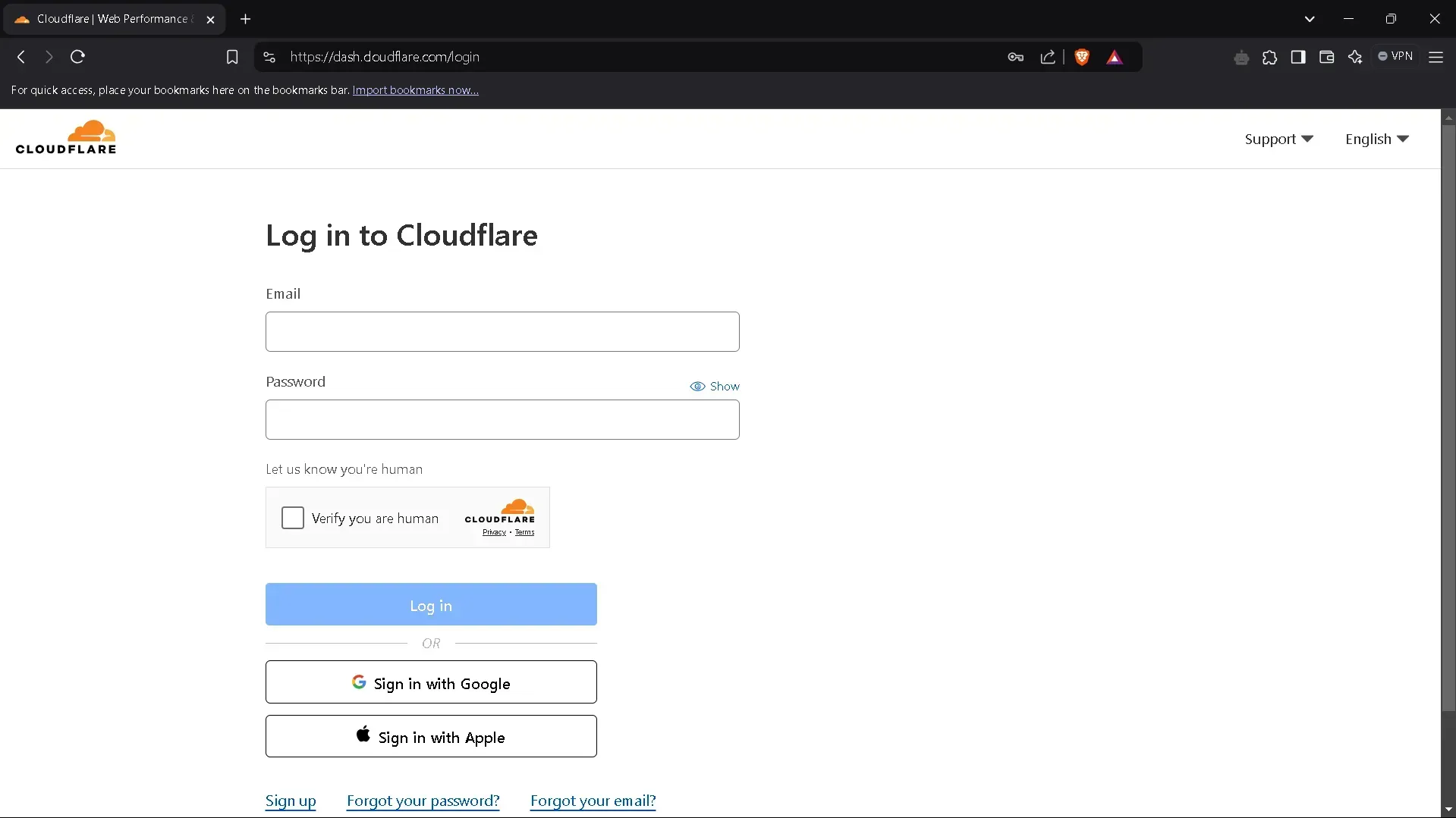 Cloudflare Login