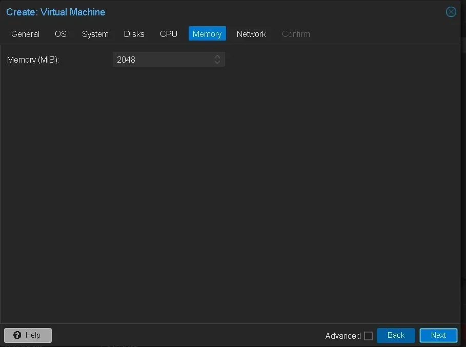 Pengaturan Memory/RAM