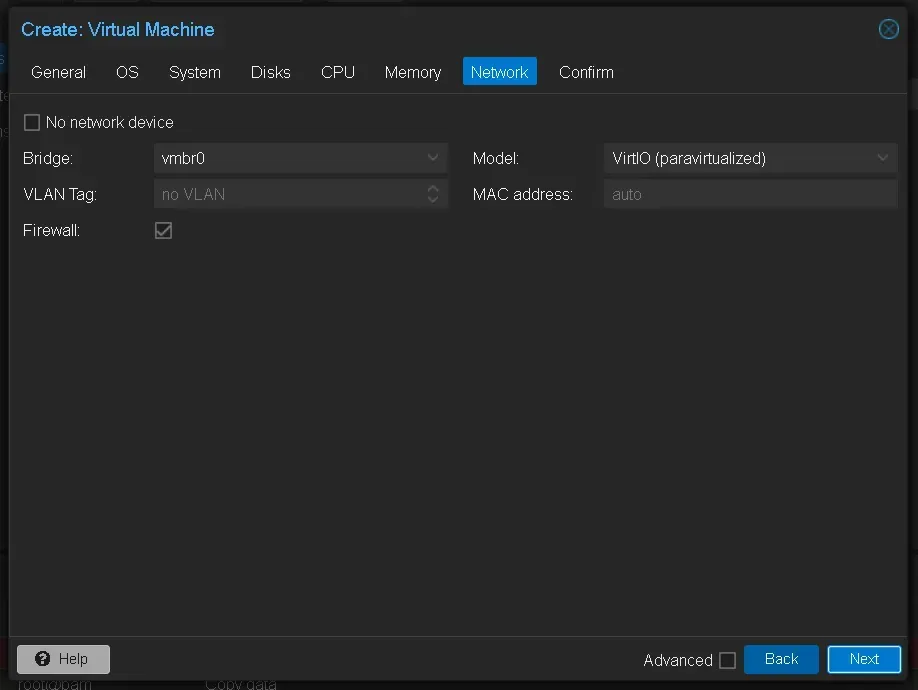 Pengaturan Jaringan/Network VM